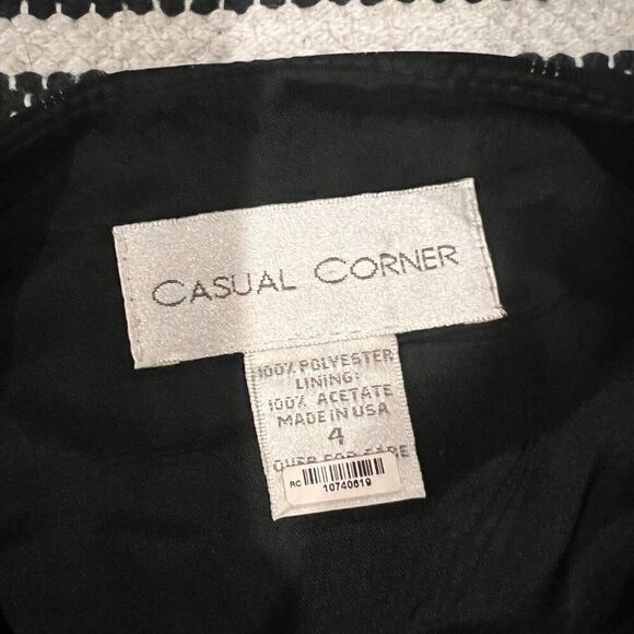 Casual Corner black button down dress 4 - Picture 6 of 7